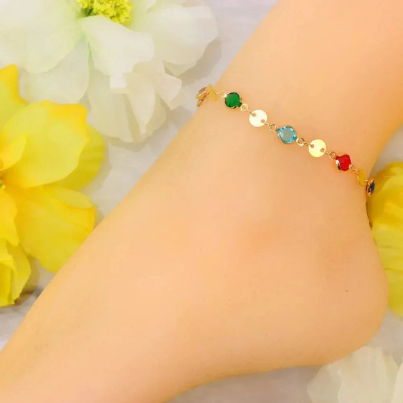 Minimalist Anklet, Sleek & Modern Design, Women’s Fashion, YC110458-A - Picture 2 of 10